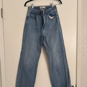 Abercrombie & Fitch Light Blue Straight Leg Jeans